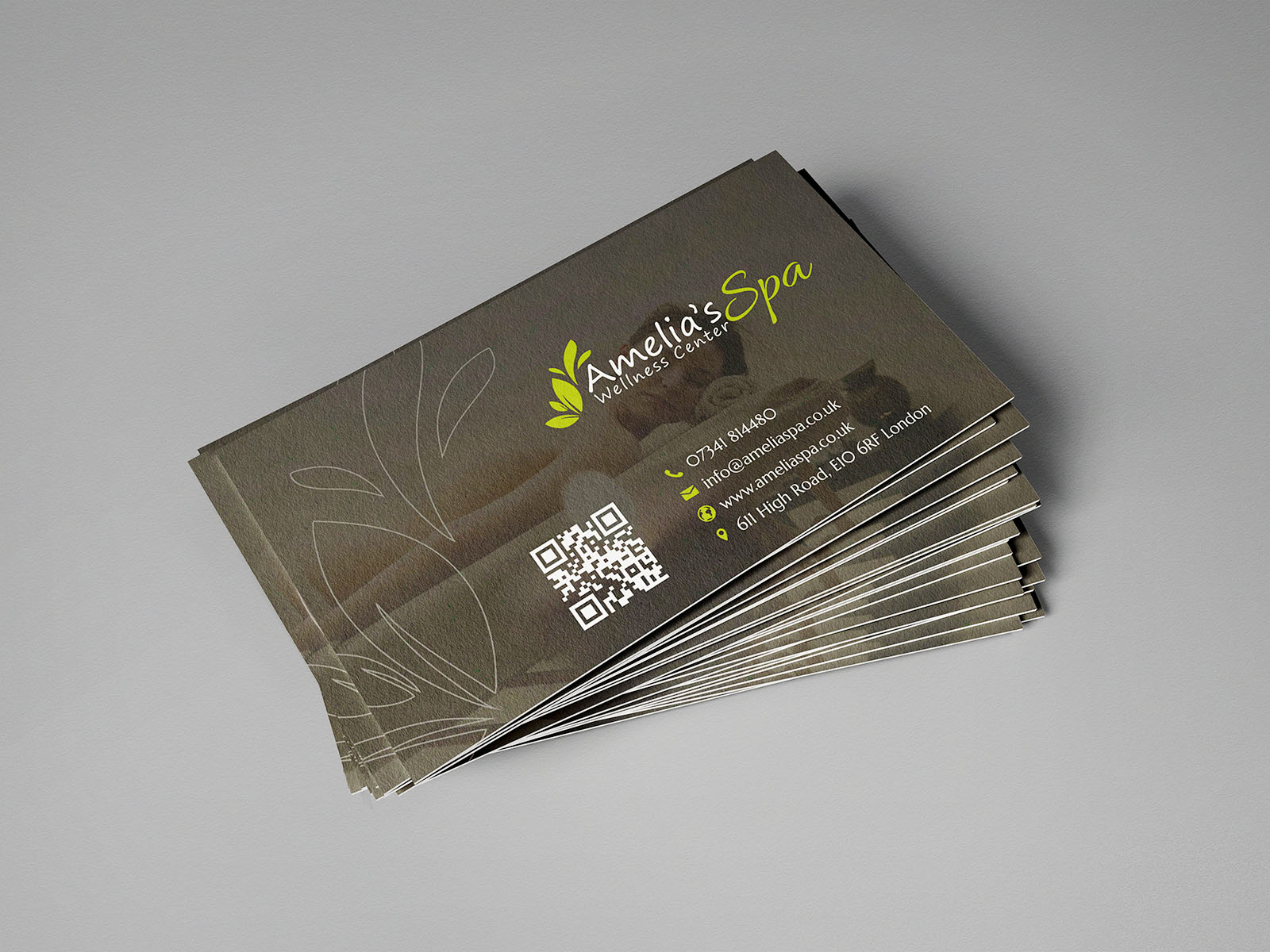Amelia's Spa Bussiness Card