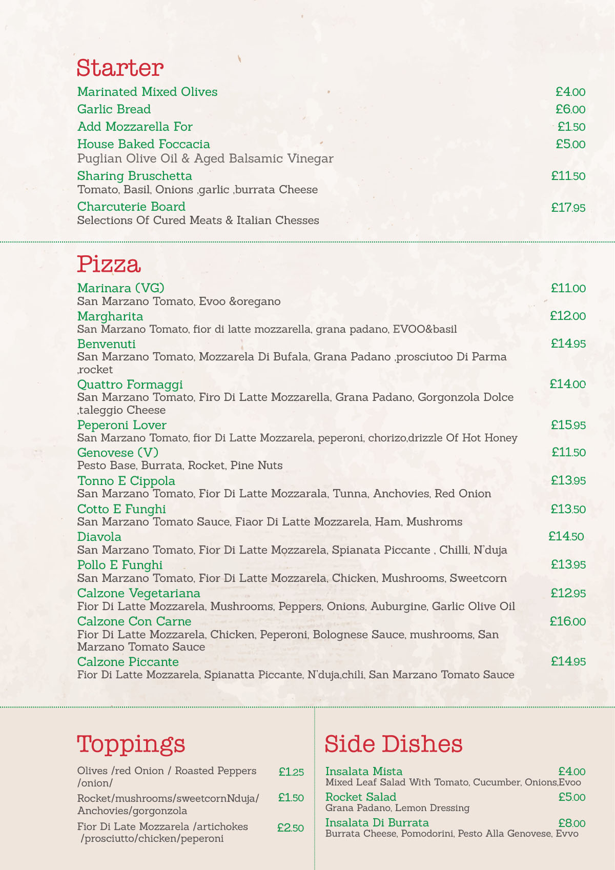 Benvenuti Pizzeria