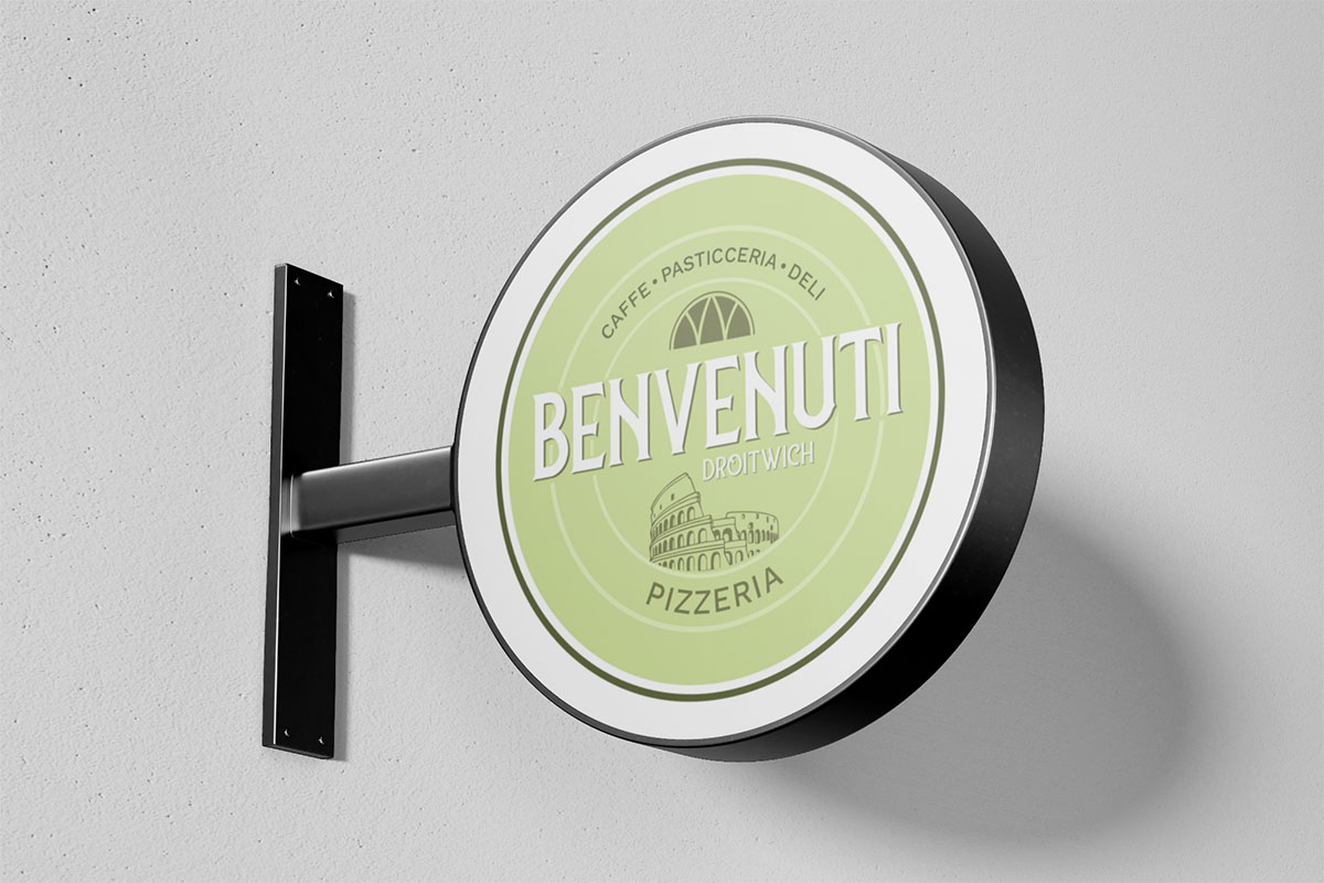 Benvenuti Pizzeria Logo & Corporate identity