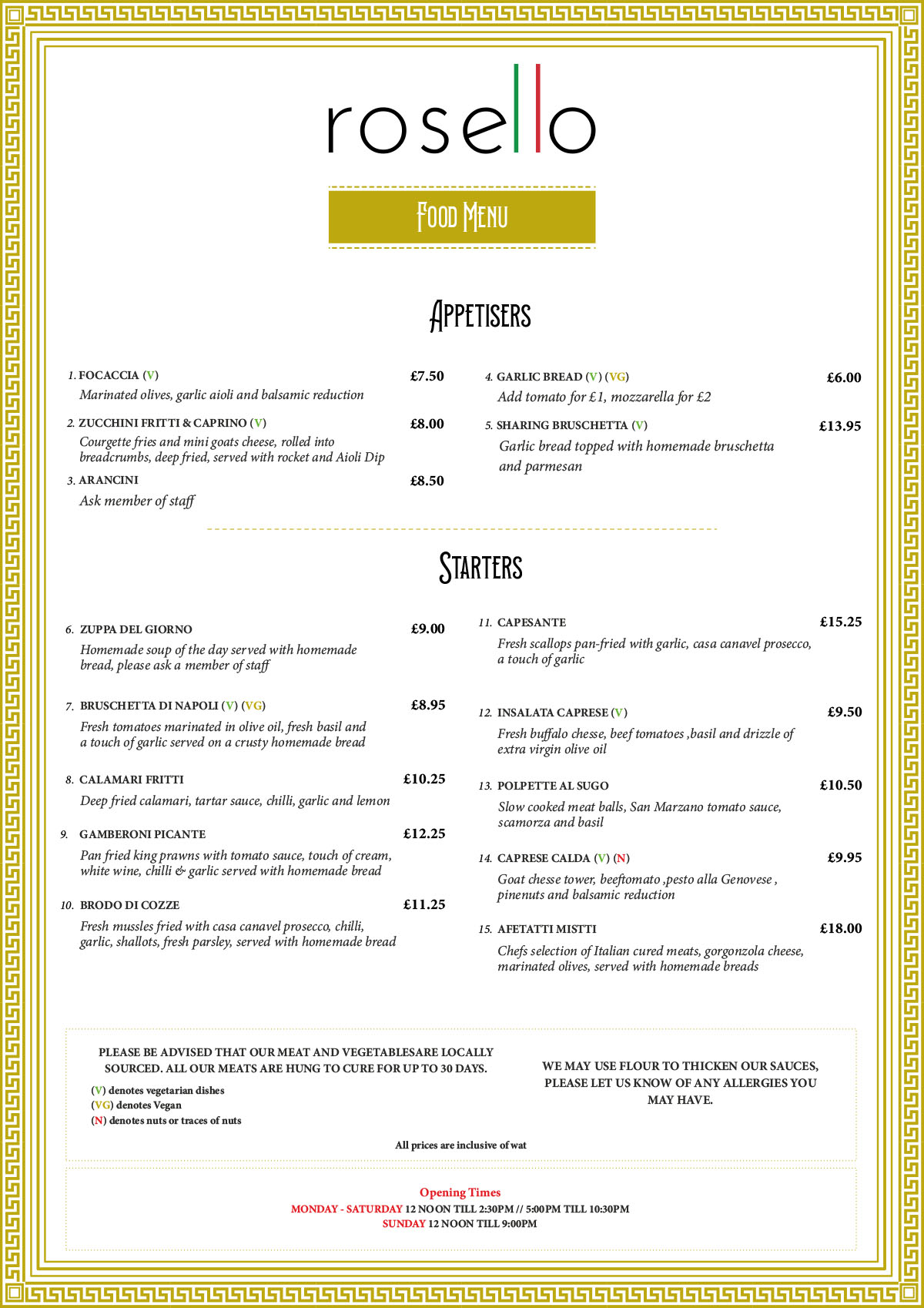 Rosello Italian Restaurant