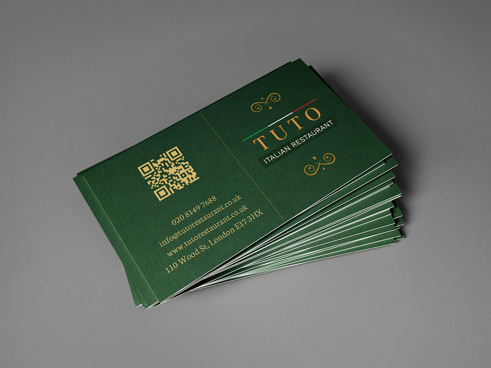 Tuto Italian Restaurant Bussiness Card