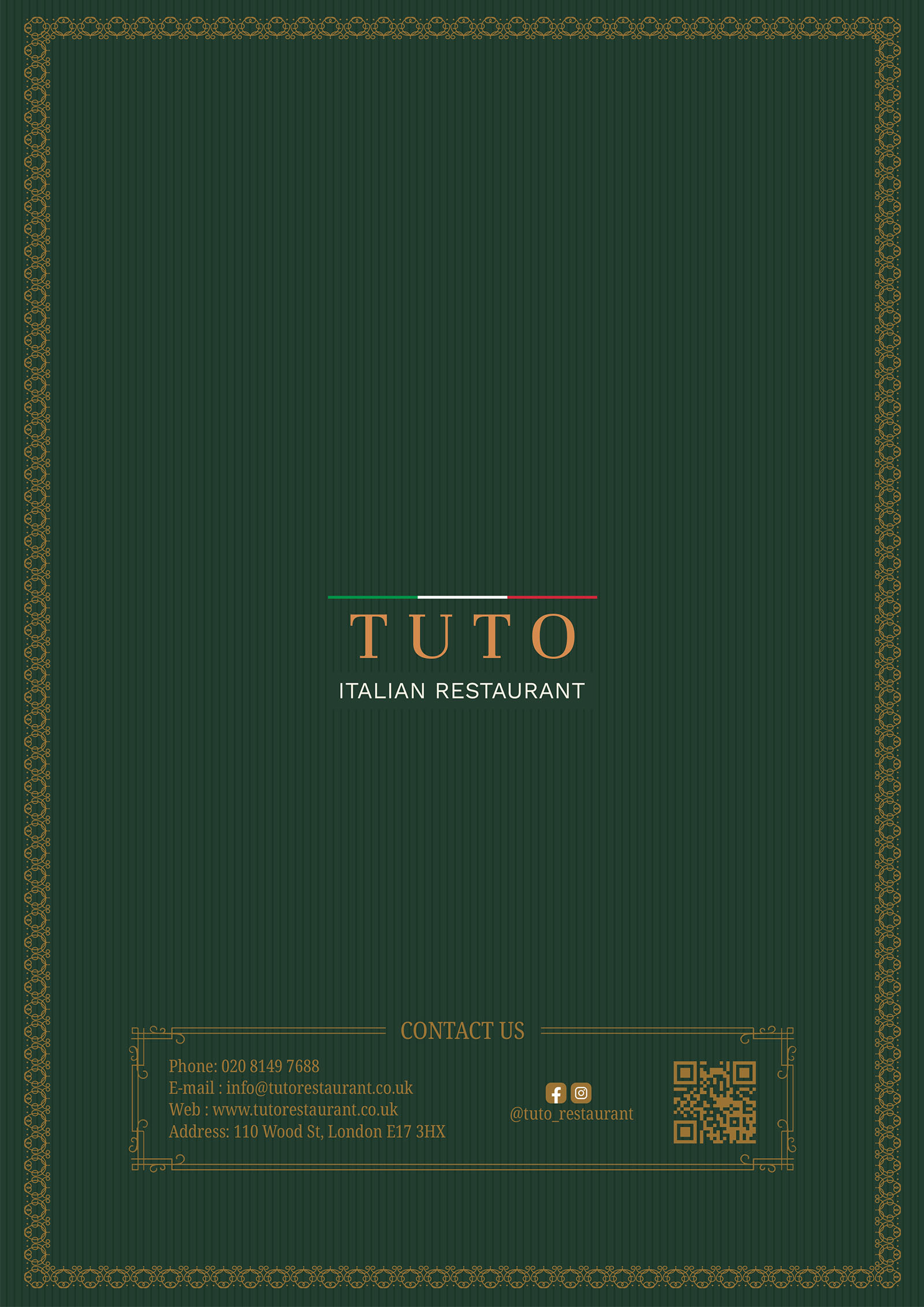 Tuto Italian Main Menu 6