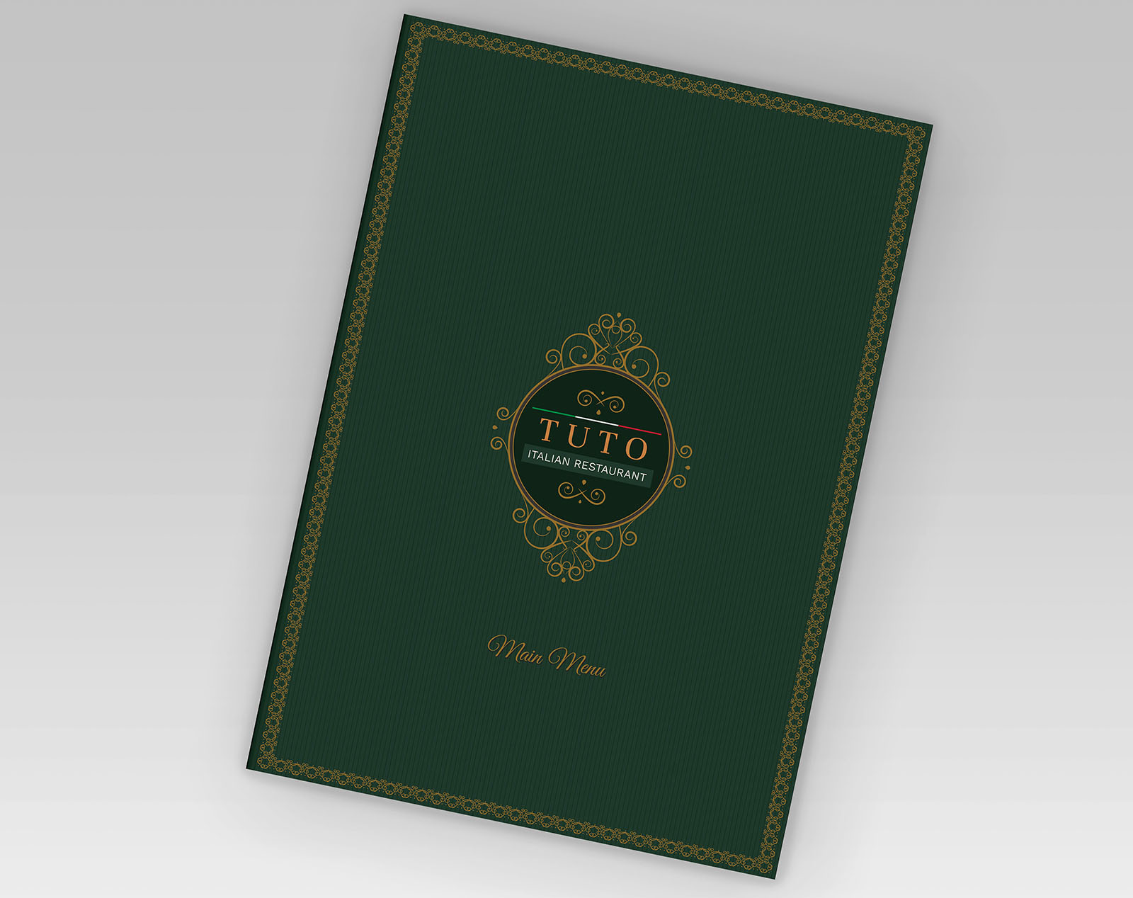 Tuto Italian Restaurant Main Menu